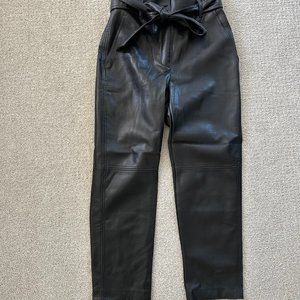 Aritzia Wilfred Faux Leather Black Pants - Size S
